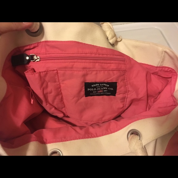 Striped polo tote - Picture 2 of 2